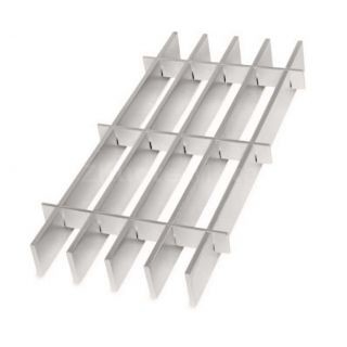 Le plancher de grille en métal de zinc de l'acier au carbone Q235, HDP a galvanisé la grille en acier résistante