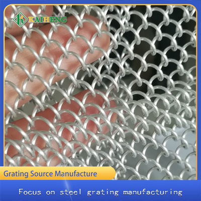 Fil décoratif Mesh Partition Aluminum Door Curtain de parasol en métal