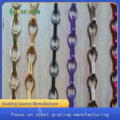 Ring Aluminium Door Curtain Chain décoratif Mesh Customized