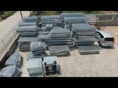 Cold galvanized steel grating for shelves